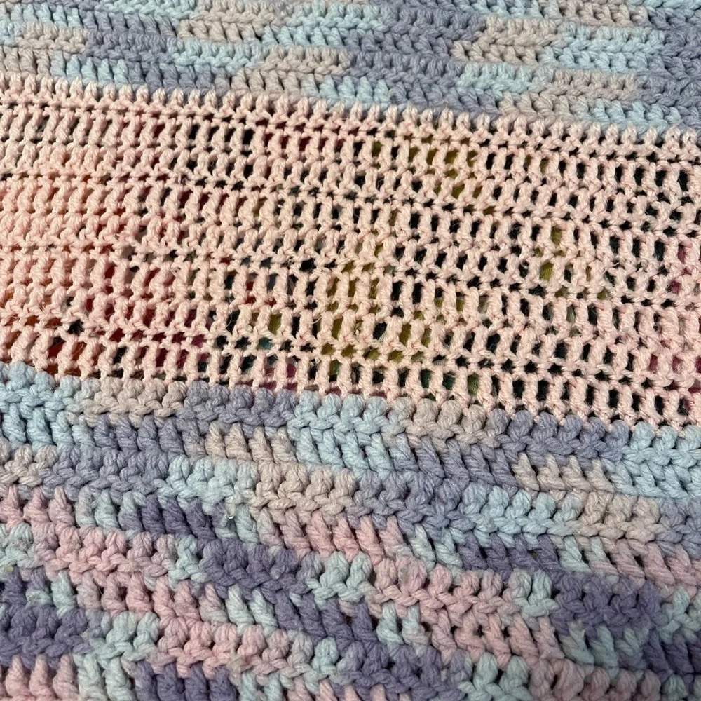 Vintage Handmade Afghan.